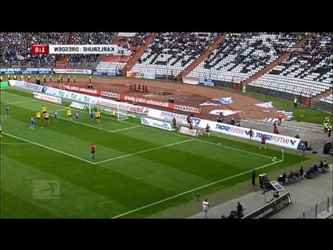 Karlsruher SC - Dynamo Dresden 11.04.2012 2:0 Alle Tore Highlights HD