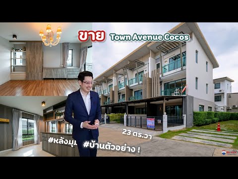 หลังมุม New Listing! 2026 Town Avenue Cocos ทาวน์โฮมจาก Sansiri 23 ตร.วา (#บ้านตัวอย่าง ) พระรามสอง ซอย 50, แยก 7, ใกล้ Central พระรามสอง เพียง 700 เมตร [ขายขาดทุนถึง 1.5 ล้าน มาในราคาพิเศษ!!