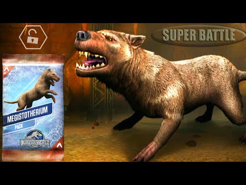 MEGISTOTHERIUM UNLOCKED SUPER BATTLE | JURASSIC WORLD THE GAME
