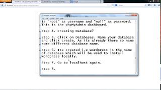 Wamp Server: Creating MySQL Database and Integrating with Wordpress