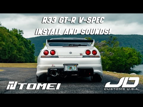 Insane R33 GT-R With A Tomei - Exhaust Install and Sounds! 4K