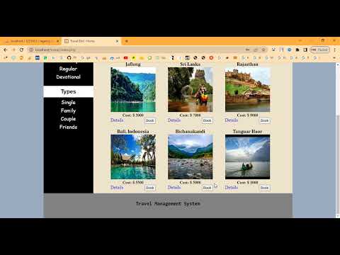 Travel Agency Management System in PHP Application Projects