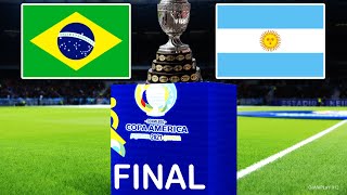 PES 2021 - Brazil vs Argentina - Final Copa Americ