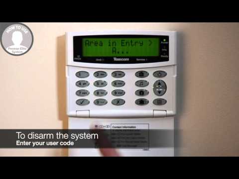 How to operate your Texecom Premier Elite alarm system via the keypad