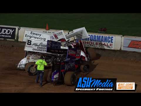 Sprintcars: Corbet, Pholi and Scheuerle Start Line Crash - Archerfield Speedway