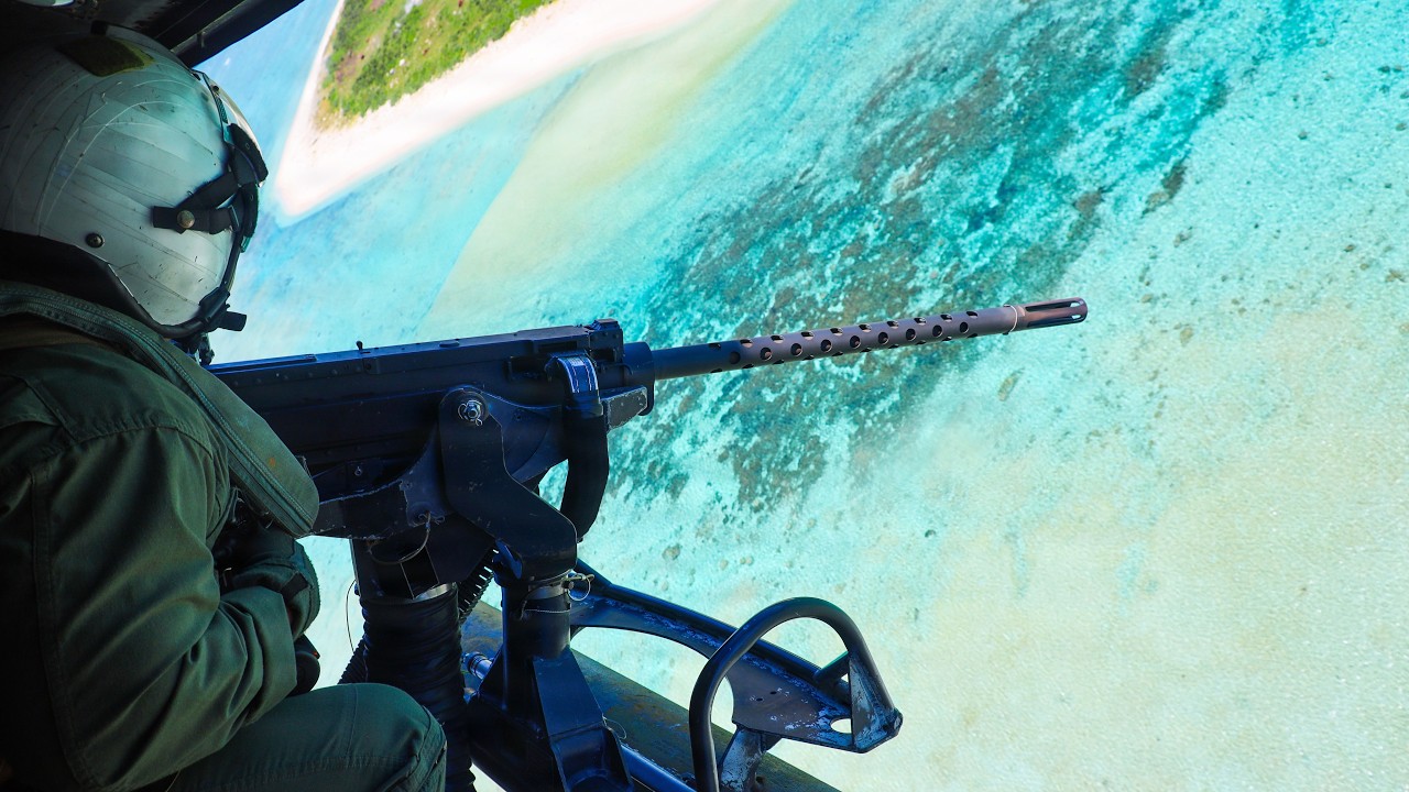 Marine Light Attack Helicopter Squadron HMLA 367 Conducts Close Air Support Training Okinawa