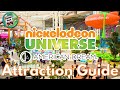 Nickelodeon Universe American Dream ATTRACTION GUIDE ALL RIDES Rutherford NEW JERSEY 2025
