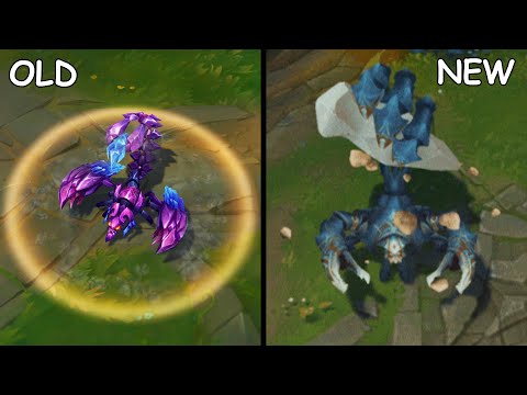 SKARNER REWORK New vs Old Abilities Comparison (League of Legends)
