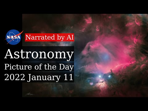 APOD: 2022-01-11 - Orion's Belt Region in Gas and Dust (Narrated by Amy)