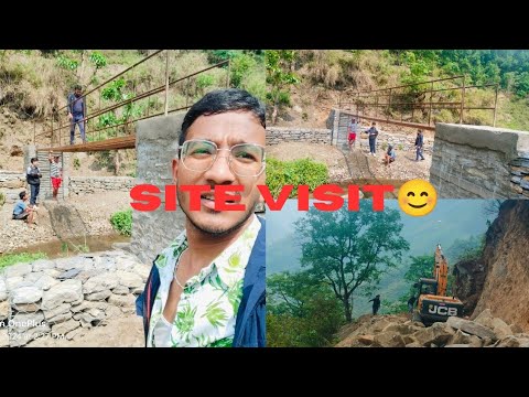 Site visit garda aasyto  samm vayo😱😊.#strugglinglife #civilengineeringlife