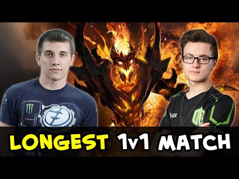 Arteezy vs Miracle — longest 1v1 Shadow Fiend match