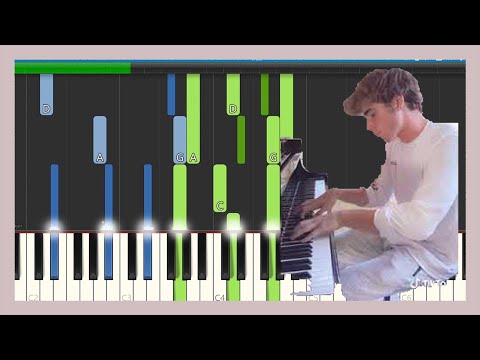 What falling in love feels like - Jacob Hoover [PIANO TUTORIAL + SHEET MUSIC]