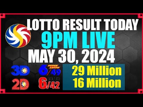 Lotto Results Today May 30, 2024 9pm Ez2 Swertres