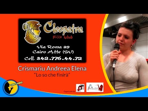 CantaCairo 2017 - "Kebab Cleopatra", Andreea Elena Crismariu - Cairo Montenotte