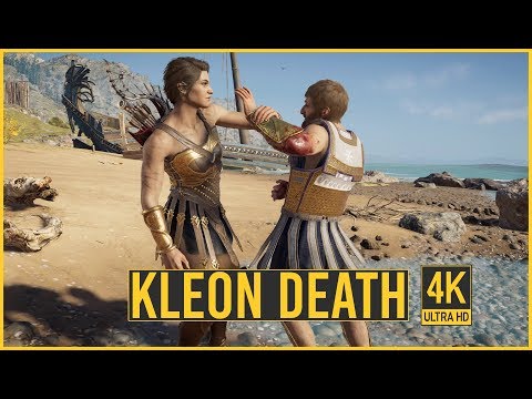 Assassin's Creed Odyssey - Kleon Boss Fight & Death Scenes | No HUD 4K/60fps PC Gameplay