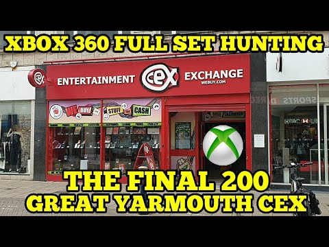 My first ever visit to Great Yarmouth CEX! The final 200! Xbox 360 full set hunting!