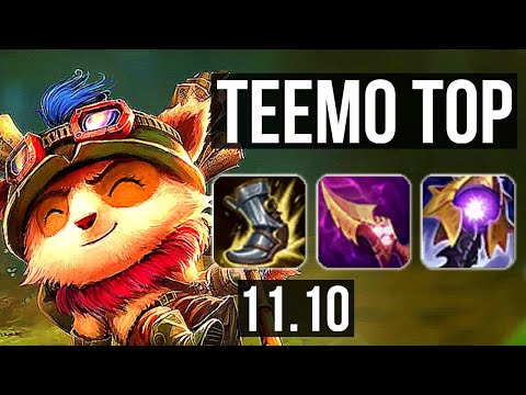 TEEMO vs URGOT (TOP) | 2.1M mastery, 6 solo kills, 300+ games | NA Diamond | v11.10