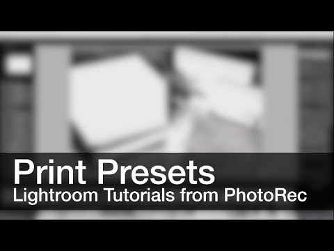 Lightroom Print Presets - Not just for printing!