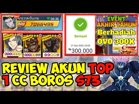 Review Akun Top 1 CC Boros Server 73 | One Punch Man The Strongest