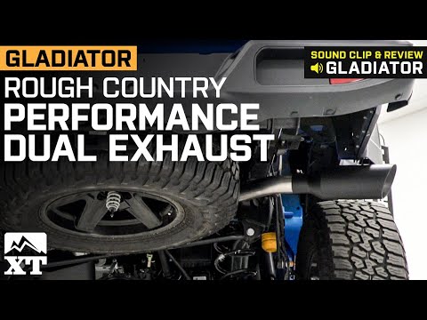 Jeep Gladiator JT Rough Country Performance Dual Exhaust System Review & Sound Clip