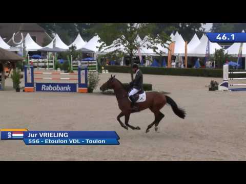 Etoulon VDL and Jur Vrieling winner Youngster Tour CSI de Wolden 2016