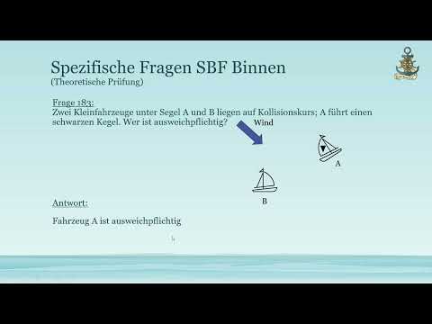 #08 spezifische Fragen 175 - 189 zum Sportbootführerschein (SBF) Binnen (Ausweichregeln)