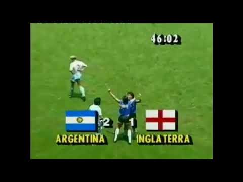 ARGENTINA vs INGLATERRA, MUNDIAL MEXICO 1986, con relato de VICTOR HUGO MORALES