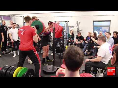 TITANIUM POWERLIFTING COMPETITION - SQUAT - CHLOE 77KG ROUND 3