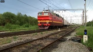 preview picture of video '[RZD] CHS2T-1016 / ЧС2Т-1016 с поездом №42 Великий Новгород - Москва'