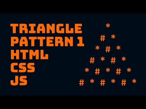 How To Make A Triangle Pattern Practice Html Css Javascript