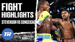 Shakur Stevenson Scores 1 Knockdown, Gets Dominate Win Over Conceicao | FIGHT HIGHLIGHTS