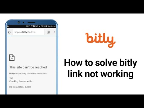 How to solve bitly link not working?