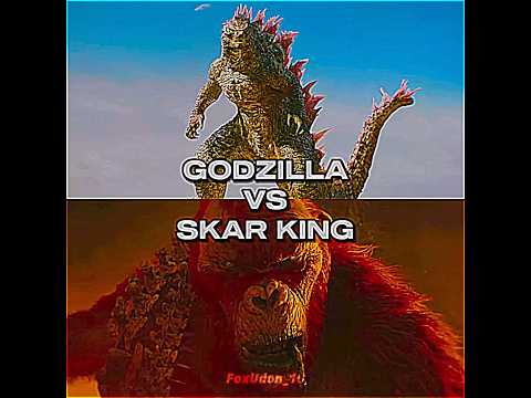 Godzilla vs Skar King #godzilla #battle #edit