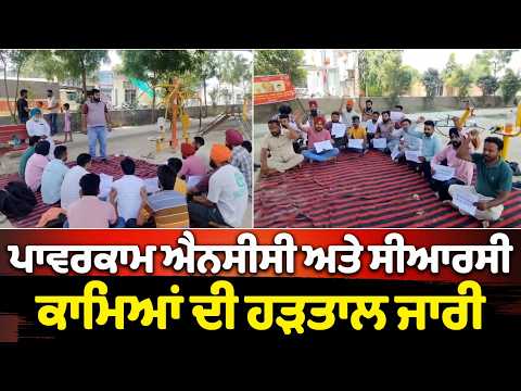 ਪਾਵਰਕਾਮ ਐਨਸੀਸੀ ਅਤੇ ਸੀਆਰਸੀ ਕਾਮਿਆਂ ਦੀ ਹੜਤਾਲ ਜਾਰੀ
