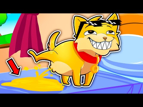 DIVENTO UN CANE PAZZO E DISTRUGGO CASA DEI MIEI PADRONI CON OGGETTI ILLEGALI! FACCIO PIPÌ OVUNQUE!