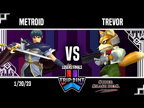 Tripoint Smash 176 - Losers Finals - metroid(Marth) Vs. Trevor(Fox)