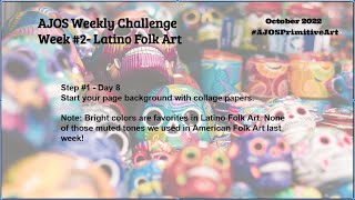 Step #1 - Week #2 October Weekly Challenge #AJOSPrimitiveArt
