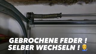 Garagentor / Feder gebrochen / Reparatur / wechseln / Hörmann / Anleitung / Tutorial