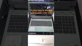 Dell 11th 12th  all dell  laptops how to disable Fn key  how to enable Fn key