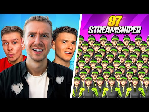 3 CREATOR vs. 97 STREAMSNIPER! 🏆 (we have to win this time...)