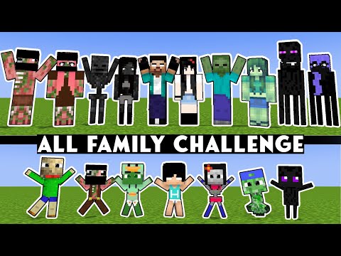 XDJames - FAMILY VS FAMILY CHALLENGE - WHO IS THE STRONGEST - (ALL EPISODE) MINECRAFT MONSTER SCHOOL
