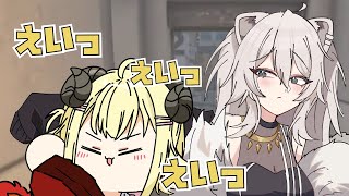 【手描き】すぐ近くに出口があるのに、壁を破壊して出口を作るわために笑いが止まらないぼたん【 #ホロ7DTDハード /角巻わため/獅白ぼたん/猫又おかゆ/ホロライブ切り抜き】