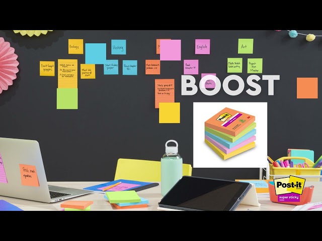 Post-it® 2022 Colour Collection - Application Imagery of Full Range