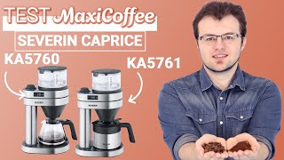 Nous avons testé la Cafetière filtre SEVERIN CAPRICE KA 5761 et KA 5760 | Le Test MaxiCoffee