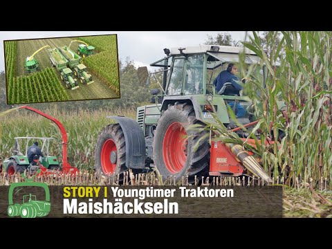 Maisernte: Vom 1-Reiher zum modernen Feldhäcksler | Häckselclub Emstek | Youngtimer Maishäckseln