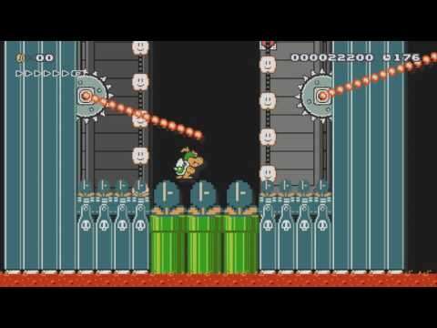 Bowser Jr's Magikoopa Castle by Glackum 一SUPER MARIO MAKER一 No Commentary 1AO
