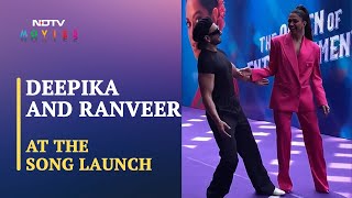 Deepika Padukone And Ranveer Singh Groove At 'Current Laga Re' Song Launch