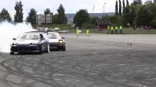 preview picture of video 'Drifting på Hamar Burnout Show 2014 Video 13'