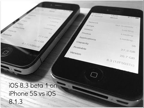 iOS 8.3 beta 1 on iPhone 5S vs iOS 8.1.3