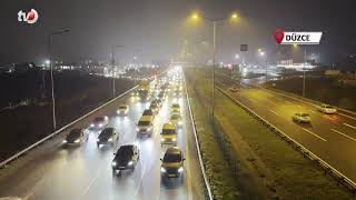 Düzce’de Trafik Durma Noktasına Geldi